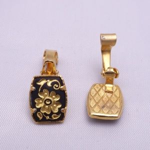 24K Damsaquinado De Oro Earrings
